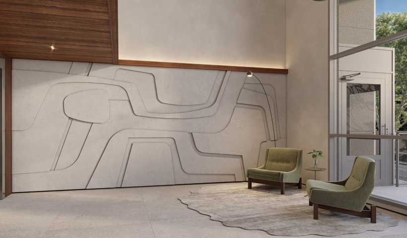Lobby Casa Nacional com Paisagismo Burle Marx